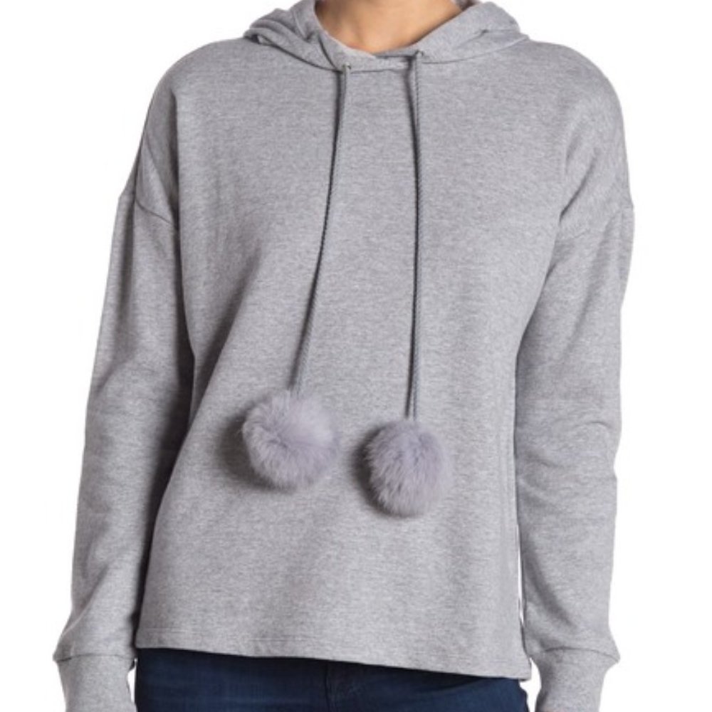 Romeo & Juliet • Faux Fur Pompom Sweatshirt • S